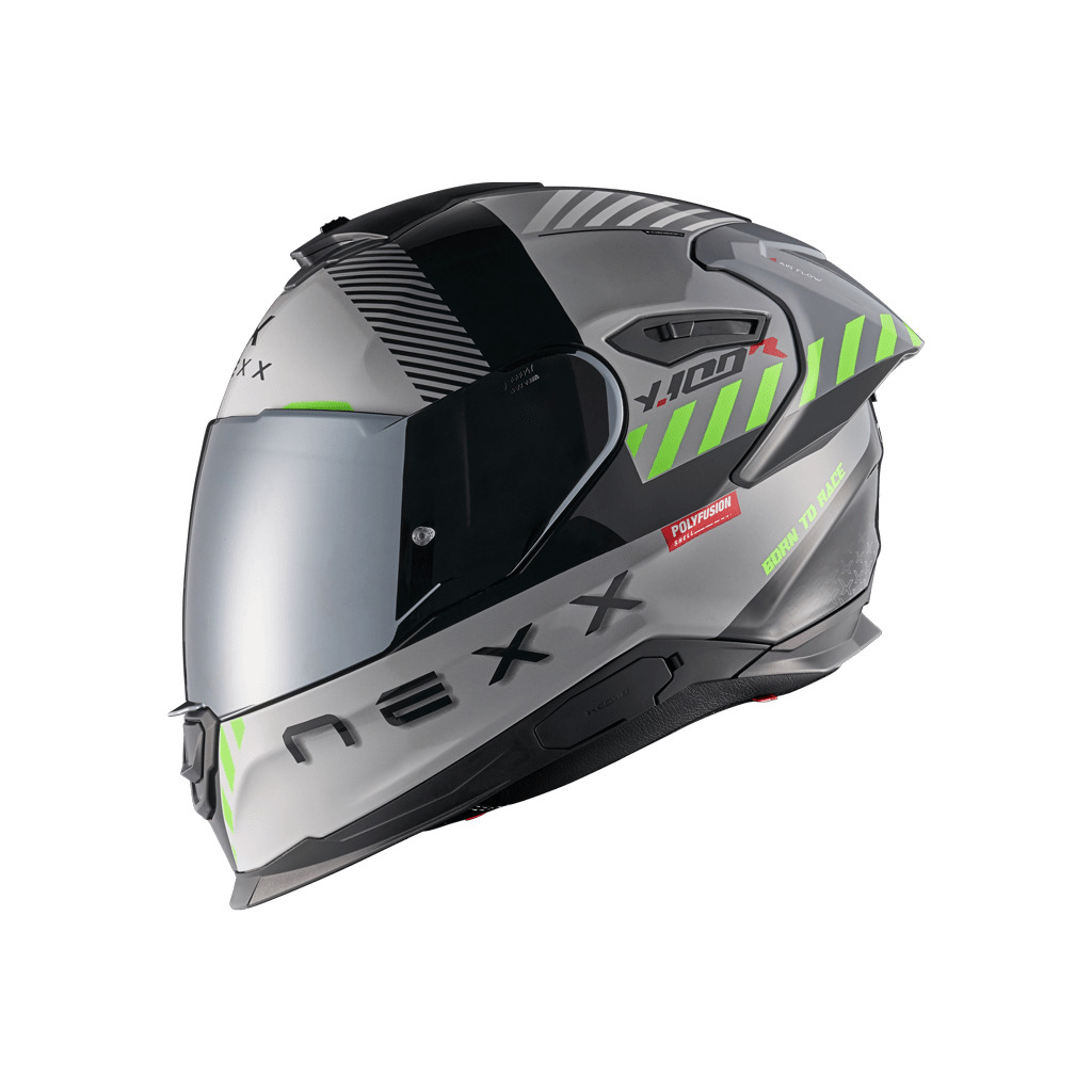 01YR101474068, Мотошлем интеграл, NEXX, Y.100R FADE GREY.BLACK