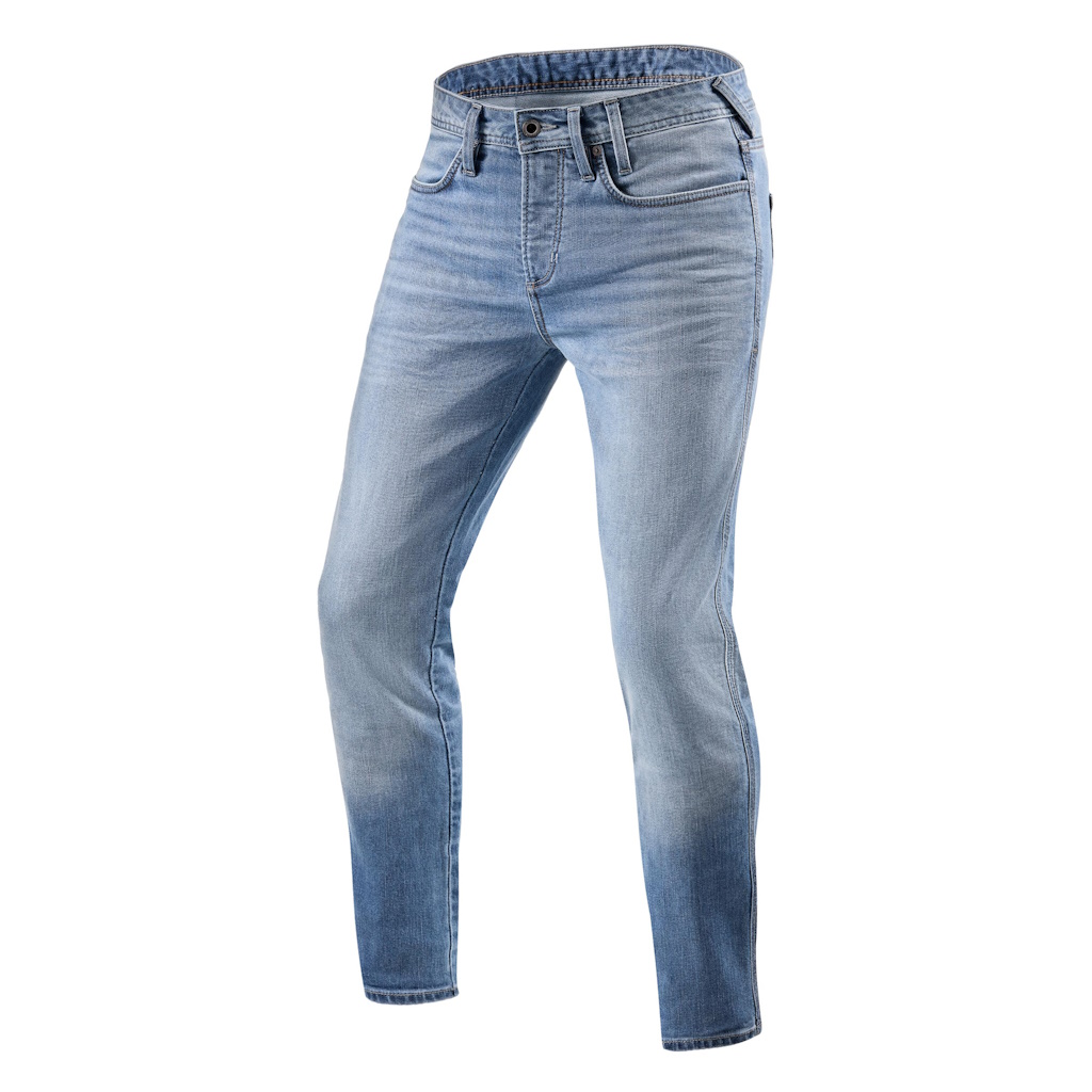 FPJ050, Мотоджинсы, REVIT Piston 2 Light Blue Used