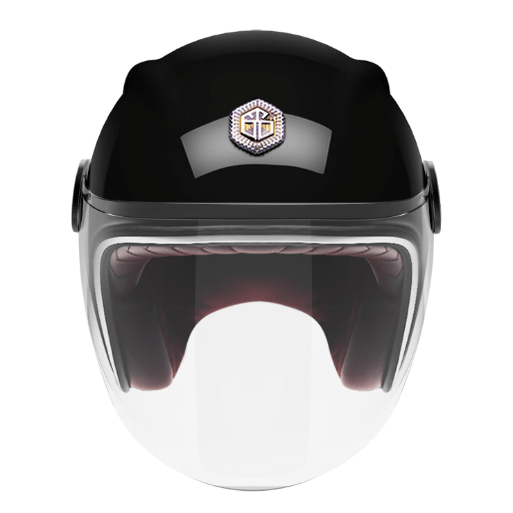 Открытый мотошлем Guang Jet Hemanite Glossy