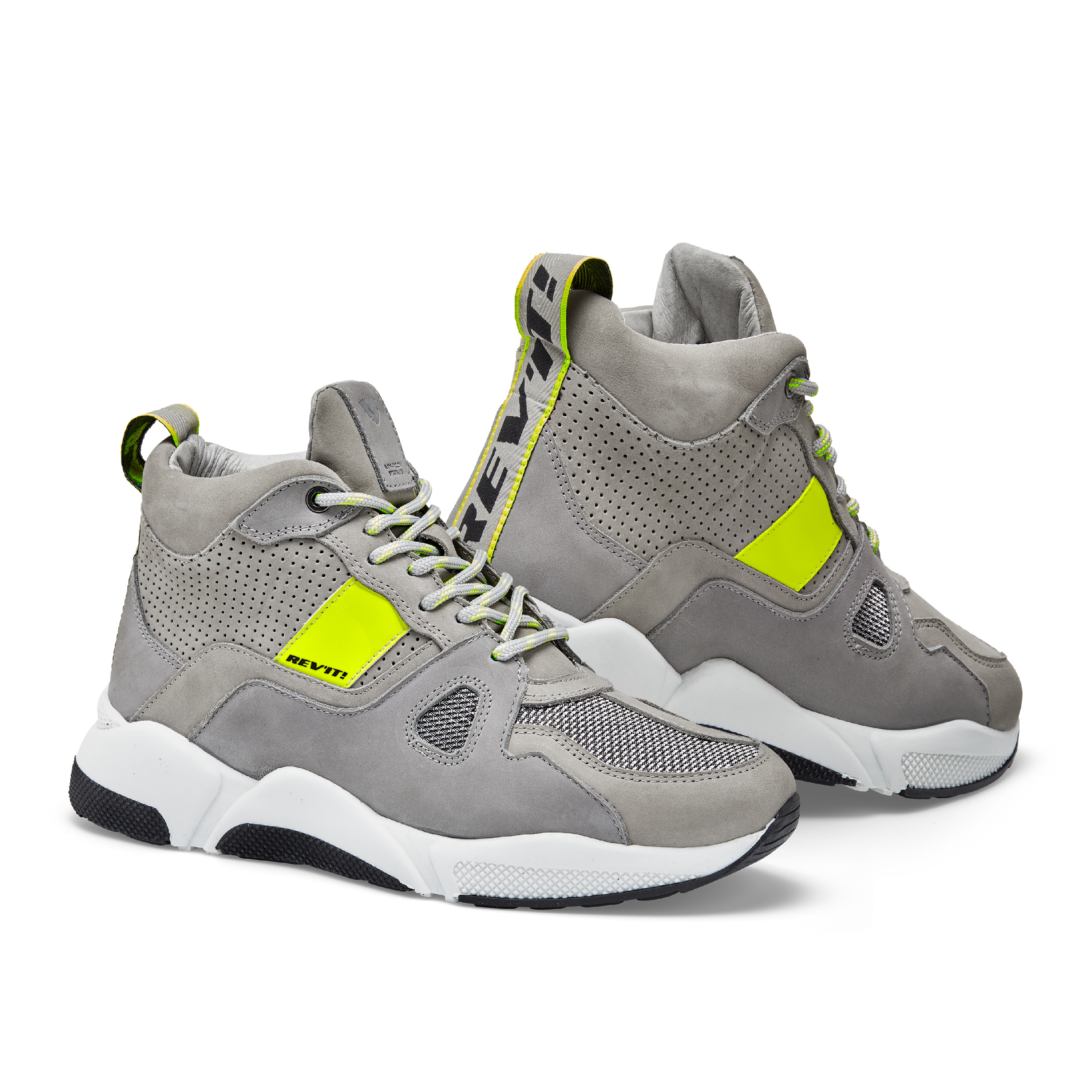 Мотокеды REVIT ASTRO Light Grey Neon Yellow