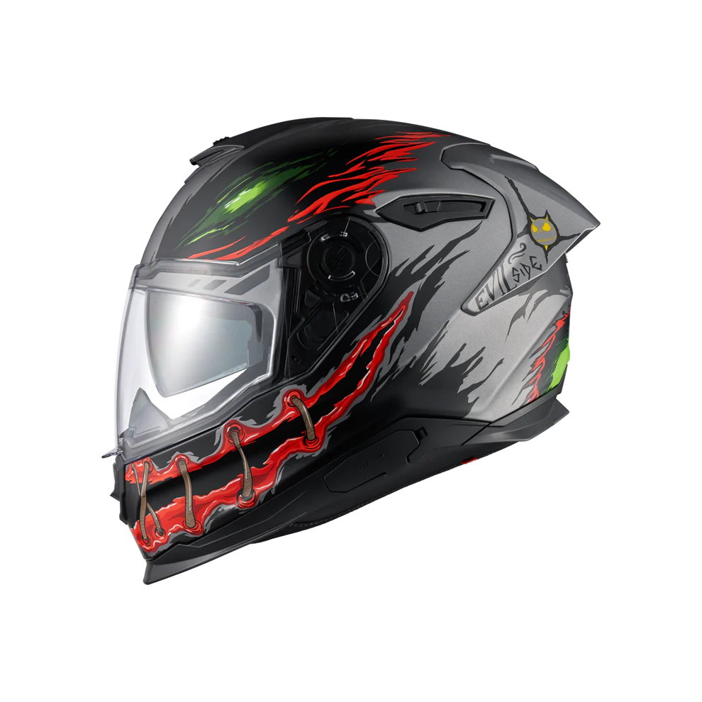01YR108410088, Мотошлем интеграл, NEXX, Y.100R NIGHT RIDER TITANIUM MT